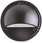 HPM 12V 0.5W LED Garden Wall Light Matt Black