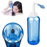 HANNEA 500Ml Neti Pot - Nose Wash System With Waterpulse - Nose Cleaner With Sinus Nasal Pressure - Neti Pots for Sinus - Jal Neti For Adults Children Nose Care. (500 ml)