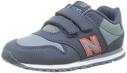 New Balance 500v1 Sneaker, DEEP Ocean Grey, 2.5 UK Child