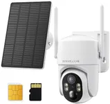 No WIFI Security Camera No Internet Needed, 4G LTE Cellular Security Camera Outdoor Wireless, Cell Camera with SIM Card, PIR Sensor, 2K Color Night Vision, SD/Cloud, 2-Way Talk, IP66 Waterproof