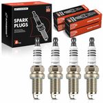 A-Premium Iridium & Platinum Spark Plugs Compatible with Jeep Compass/Patriot 2007-2011, Saturn Astra 2008-2009, 1.8L 2.0L 2.4L, Pack of 4