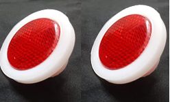 pspestore Round type Reflectors - Safety Spoke Reflective Quick Mount Custom Accessories reflector with screw fitting for Cars, Trailer, Motorcycle, Trucks, Boat, Bicycle and Bike Red(pack of 2)