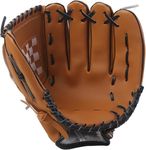 basesball Infielder's Mitts (Black Brown, 12.5 inch)