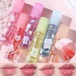 DENESTUP 6pcs Roll On Lip Gloss Set, Fruit Flavored Lip Gloss Set Glossy Lip Make-up for Kids and Teens, Non Toxic, Kid Friendly, Party Gift, Best Friends