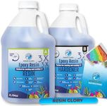 RESIN GLORY NEW Epoxy Resin Kit - 4L/1 gallon 1:1 Ratio Crystal Clear for Art Coating Craft Casting - Jewellery Making, River Table, Coasters, Cheeseboard, DIY- Non-toxic