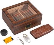 Black Ebony Humidor Cigar Box, Ciga