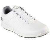 Skechers Men's Pivot Spikeless Golf Shoe, White/Gray, 9 UK