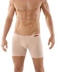 ALBERT KREUZ men’s invisible boxer briefs nude-colored of soft stretch-cotton