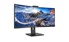 PHILIPS 346P1CRH - 34 Inch QGHD Curved ultrawide Monitor, 100Hz, 4ms, VA, USB-C Dock, Webcam, Speakers, HDR 400 (3440 x 1440, 500 cd/m², HDMi/DP/USB-C/USB 3.2)