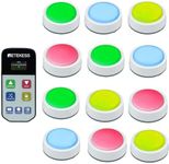 Retekess TM102 Game Show Buzzers,Classroom Buzzers for Quiz Games,Show Top 5,Locking Function,Game Buzzers for Family Game Night,School Competition and Corporate Training