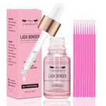 Lash Bonder for Eyelash Extensions Super Bonder Glue Accelerator Lash Extension Sealant Longer Retention Waterproof Oil-Proof Special Dropper Design for Dose Control 15ml