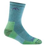 Darn Tough, Hiker (Style #1903), Merino Wool, Micro Crew, Midweight, Women’s Cushioned Hiking Socks - Aqua Heather Medium