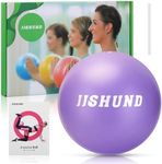 jjshund Pilates Ball, 9 Inch Small Exercise Ball Mini Yoga Ball with Exercise Guide, Soft Workout Ball for Home Gym Yoga, Pilates, Core Training, Workout, Balance, Stability