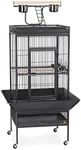 Prevue Pet Products Parrot Playtop Manor Bird Cage with Movable Stand and Activity Play Top for Large Birds