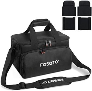 FOSOTO DSLR Camera Bag SLR Camera Case Large XL Video Camcorder Case for Canon Nikon Sony Panasonic SLR Cameras Camcorders Professional Video Cameras and Accessories, Black, Camera case