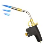 MAPP Propane Torch, Portable Gas Torch High-Intensity Trigger Start Heavy Duty Plumbing Soldering Brazing Blow Torch for Welding, Searing Steak, Barbecue