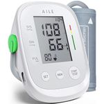 AILE Upper Arm Blood-Pressure Monitor: CE Certified - MHRA Registered - Tested for Accuracy Medical Blood Pressure Machine - BP Monitor for Home Small-Large Cuff - UK Approved Digital Sphygmomanometer