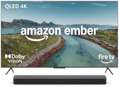 Amazon Ember 55" QLED Series with Fire TV (newest model) with Fire TV Soundbar Plus