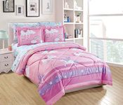 Mk Home Full Size Comforter Set for Girls Unicorn Blue Pink Purple Yellow White New