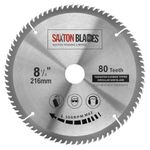 TCT21680T Saxton TCT Circular Wood Saw Blade 216mm x 30mm Bore x 80T for Bosch Makita Dewalt