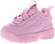 Fila Disruptor Ii Premium Infant/Toddler Shoes Size 9, Color: Pink-Pink/Flamingo Pink, Pink-pink/Flamingo Pink, 9 US Toddler