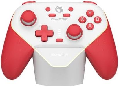 GameSir Super Nova Wireless Gaming Controller for PC/Switch/Switch 2/iOS/Android, 1000Hz Polling Rate, Hall Effect Stick & Trigger, Rubberized Grips, RGB Lighting, 1000mAh - Red