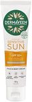 DermaVeen Sensitive Sun SPF 50+ Moisturising UVB + UVA Sunscreen Face & Body Cream 100g With Natural Colloidal Oatmeal| 4 Hours Water Resistance | Lightweight, Absorbs Easily Into Skin | Can Aid In The Prevention Of Solar Keratosis, Sunspots And Premature Skin Ageing |Free From Fragrances, Parabens,Lanolin, Artificial Colours & Dyes, Alcohol (Ethanol)