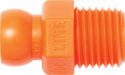 Loc-Line Coolant Hose Component, Acetal Copolymer, Connector, 1/4" Hose ID, 1/4" NPT (Pack of 50)