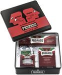 Proraso Shaving Kit for Men | Moisturizing Pre-Shave Cream, Shaving Cream Tube and After Shave Balm for Thick, Curly Beards in Vintage Dopo Tin