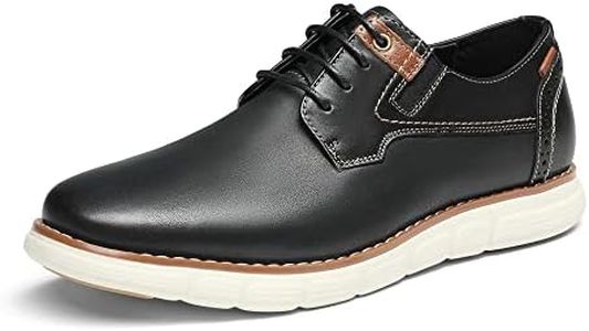 Bruno Marc Men’s Crossflex Oxford Dress Sneakers Casual Leather Dress Shoes,Size 8.5,Black,Purpose-2