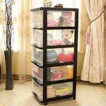 Shozafia 5-Drawer Rolling Storage C