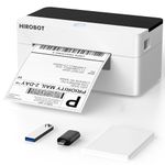 HIROBOT Commercial Thermal Barcode Printer, 203DPI Thermal Label Printer, 4x6 Shipping Label Printer for Small Business & Packages, Support Windows, Mac| UPS, DHL, FedEx, Amazon,Etc (2-Year Warranty)