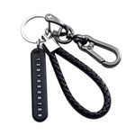 Nyza Keychain Anti-Lost for Keys With Phone Number Tag Metal Keychain Double Pendant Keyring For Car, Bike, Office Home