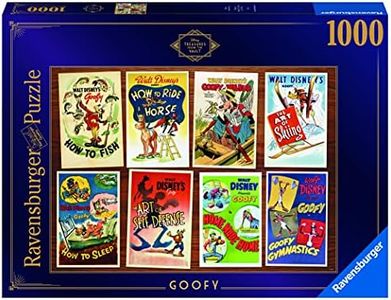 Ravensburger Disney Treasures from The Vault Goofy 1000 Piece Jigsaw Puzzle for Adults – Every Piece is Unique, Softclick Technology Means Pieces Fit Together Perfectly - Amazon Exclusive