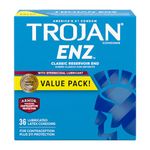 Trojan Enz Condom Enz Spermicidal, 36 Count