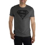 DC Comics Superman S Logo Graffiti Grey T-Shirt