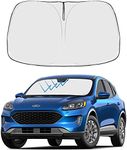 Front Windshield Sun Shade Foldable Sunshade Protector Custom Fit 2023 2022 2021 2020 Ford Escape S, SE, SE Sport Hybrid, SEL, Titanium Accessories 2023 Upgrade