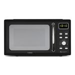 Tower T24041BLK Digital Microwave with Sleek Mirror Door, 800W, 20L, Black & Chrome