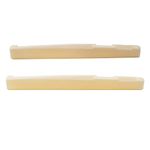 Musiclily Bone Acoustic Guitar Saddle,DJ-14 72x3x9mm (2 Pieces)