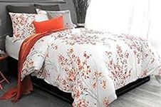 Daal Texile Premium 250TC 100% Cotton Sateen Printed Brielle Blossom Duvet Cover Set, King