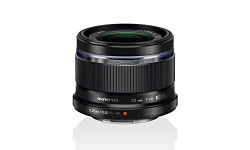 Olympus M.Zuiko Digital 25 mm F1.8 Lens, Fast Fixed Focal Length, Suitable for All MFT Cameras (Olympus OM-D & PEN Models, Panasonic G-Series), Black