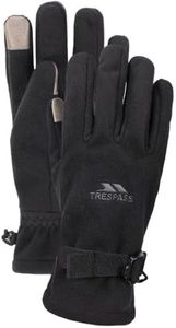 Trespass Contact, Black, XL, Touchscreen Compatible Waterproof Gloves Adult Unisex, X-Large, Black