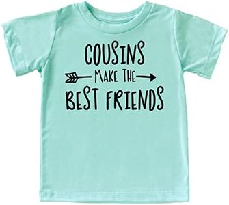 Cousins Make The Best Friend T-Shirt for Baby and Toddler Girls Fun Family Outfits, Chill Shirt, Medium