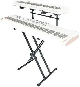 Rockville RKS42X 2-Tier X Keyboard or DJ Stand w Quick Release Mechanism