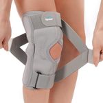 TYNOR OA Knee Support (Neo) | Joint Support, Pain Relief for Men & Women | Comfortable & Durable, Right Leg Support, Pack of 1 (Grey, Large)