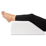 Leg Elevation Pillow with Cooling Gel Memory Foam Top, Post Surgery Leg Rest Pillow High Density Foam Bed Wedge Pillow for Leg & Back Support and Pregnancy - Relieves Knee, Hip and Lower Back Pain