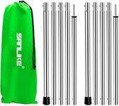 SAN LIKE Tent Poles Telescoping Tarp Poles Adjustable Camping Poles Lightweight Tent Poles for Trap Stainless Steel Poles Thickened for Camping Canopy Awning Shelter Backpacking Hiking（75in）