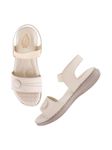 Shoetopia Orthopedic Comfortable Doctor Sole Peach Sandals For Girls