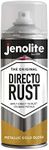 JENOLITE Directorust Metallic Gloss Spray Paint | GOLD | 400ml | Multi-Surface Gold Spray Paint for Metal, Wood, Plastic | All-In_OnePrimer, Undercoat and Topcoat | Interior & Exterior