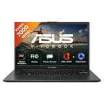 ASUS Vivobook Go 14, AMD Ryzen 5 7520U, 16GB RAM, 512GB SSD, FHD, 14", 60Hz,42WHrs, Windows 11, M365 Basic (1Year)*,Office Home 2024, Mixed Black, 1.38 kg, E1404FA-EB774WS, Thin & Light Laptop